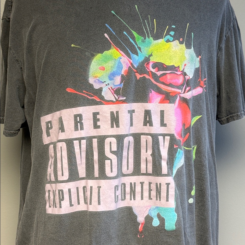 Parental Advisory Explicit Content Graphic T-Shir… - image 2